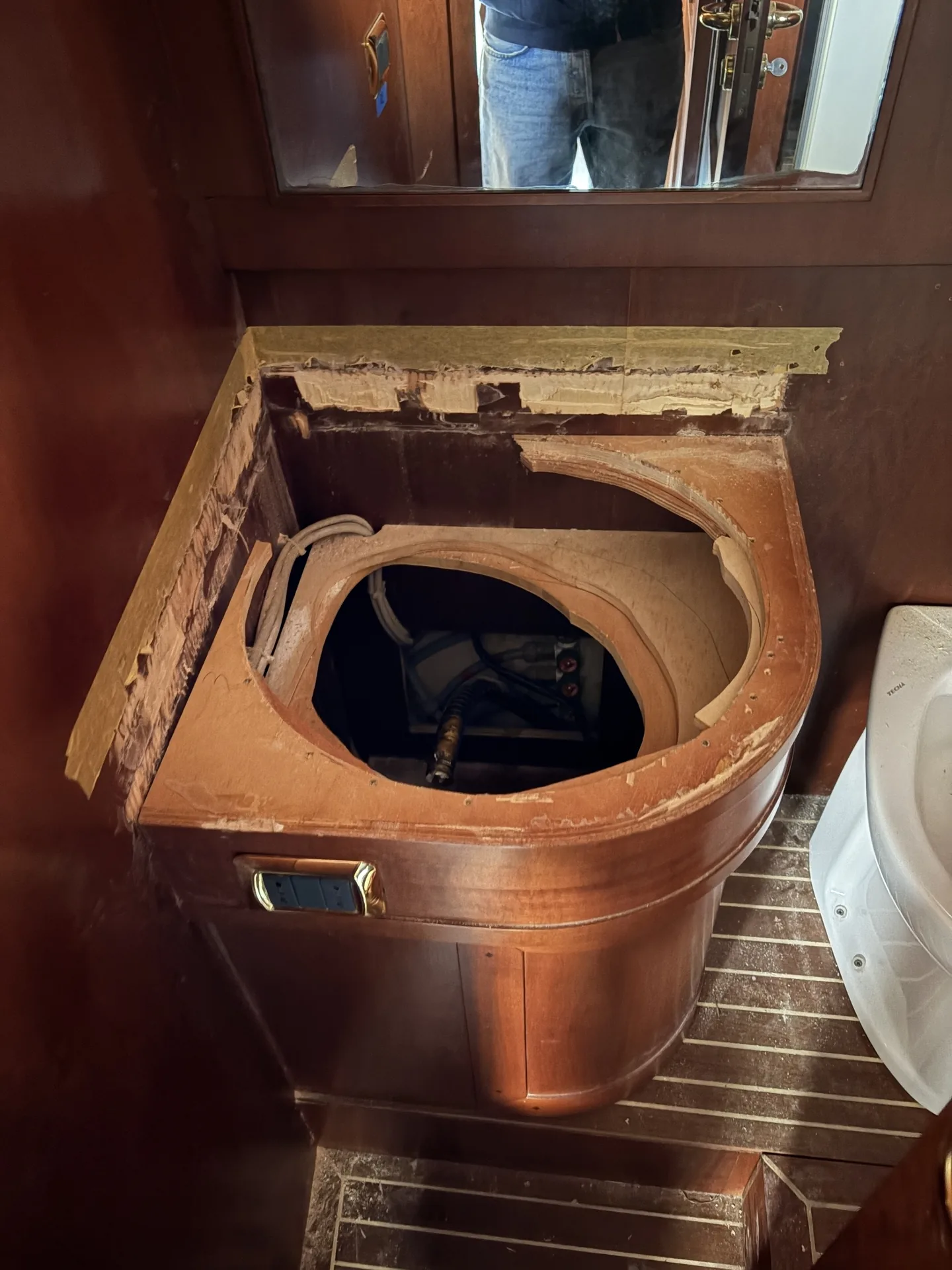Desmontaje del baño antes de la reforma